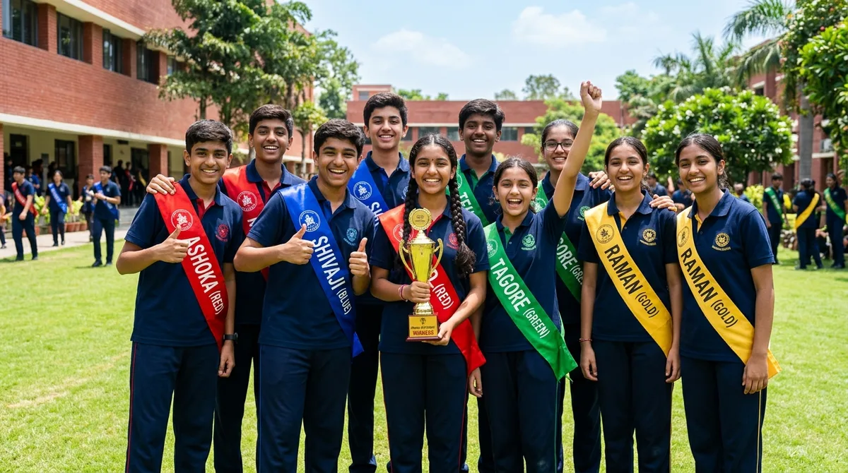 The 4 Student Houses & Leadership Shield